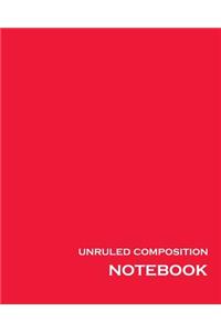 Unruled Composition Notebook