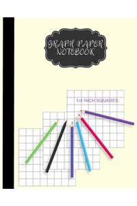Graph Paper Notebook 1/4 inch squares