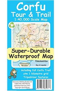 Corfu Tour and Trail Super-Durable Map