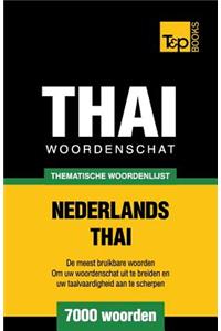 Thematische woordenschat Nederlands-Thai - 7000 woorden