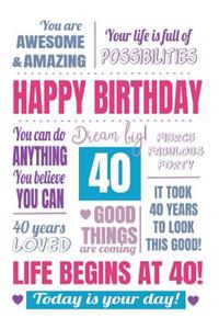 Life Begins at 40