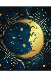 Celestial Journal - Moon and Stars