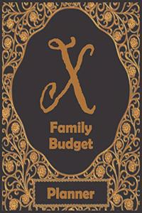 X Family Budget Planner