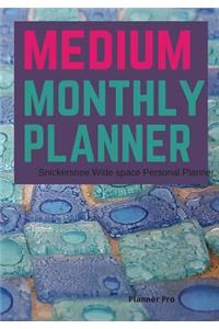 Snickersnee Medium Monthly Planner