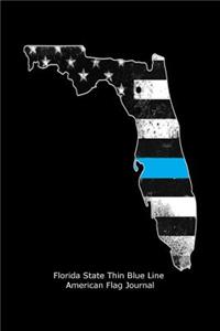 Florida State Thin Blue Line American Flag Journal