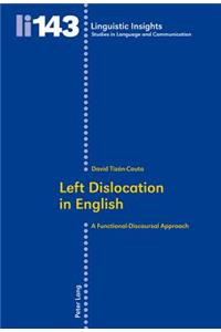 Left Dislocation in English