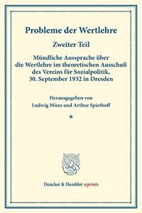 Probleme Der Wertlehre