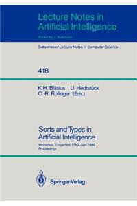 Sorts and Types in Artificial Intelligence