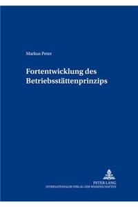 Fortentwicklung des Betriebsstaettenprinzips