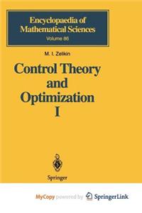 Control Theory and Optimization I