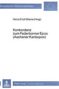 Konkordanz zum Paderborner Epos (Aachener Karlsepos)