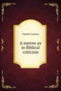 narrow ax in Biblical criticism