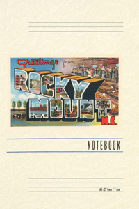 Vintage Lined Notebook Greetings from Rocky Mount