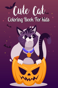 Cute Cat Coloring Book For Kids