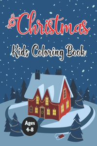 Christmas Kids Coloring Book Ages 4-8