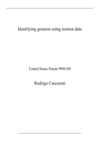 Identifying gestures using motion data