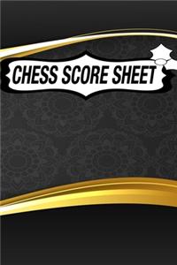 Chess Score Sheet