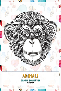 Mandala Coloring Book for Teen - Animals