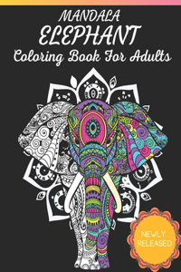 Mandala Elephant Coloring Book For Adults