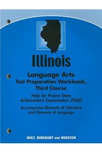 Illinois Language Arts Test Preparation Workbook Third Course