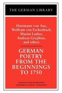 German Poetry from the Beginnings to 1750