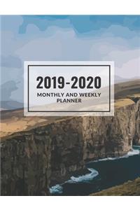 Monthly and Weekly Planner 2019-2020