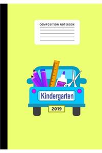 Composition Notebook Kindergarten 2019