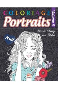 Coloriage Portraits 3 - Nuit