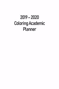 Coloring Academic Planner 2019 - 2020