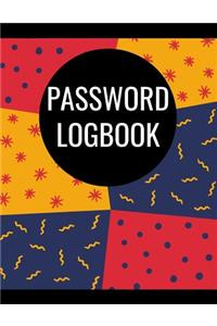 Personal Internet Address & Password Log Book Notes Jotter Blanked Lined Writing Journal