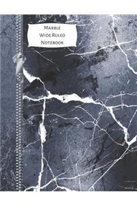 Marble Wide Ruled Notebook