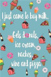 I Just Came To buy Milk Gets Donuts, Ice Cream, Nachos, Wine And Pizza