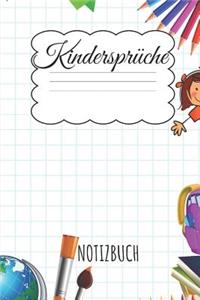 Kindersprüche Notizbuch