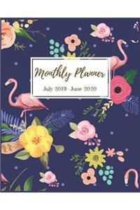 Monthly Planner July 2019 - June 2020