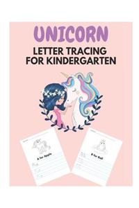 Unicorn Letter Tracing for Kindergarten