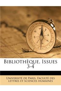 Bibliothèque, Issues 3-4