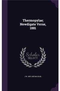 Thermopylae; Newdigate Verse, 1881