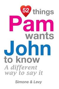 52 Things Pam Wants John To Know