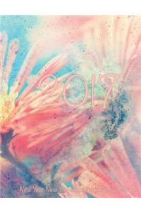 2017 New Year New You Blooming Monthly Planner