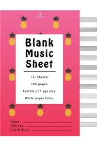 Blank Music Sheets