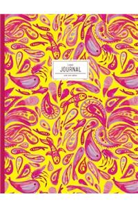 Pink and Yellow Lined Journal