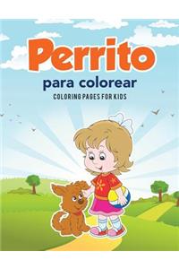 Perrito para colorear