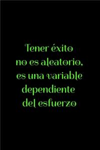 Tener éxito no es aleatorio, es una variable dependiente del esfuerzo