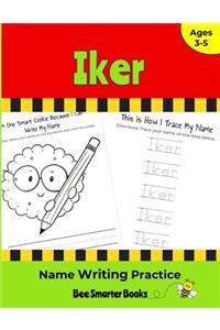 Iker Name Writing Practice