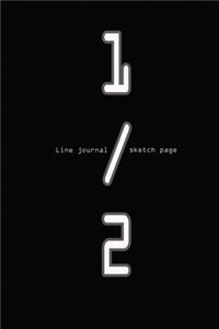 line journal 1/2 sketch