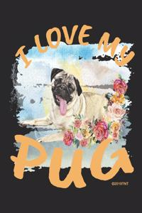 I Love My Pug Weekly Planner