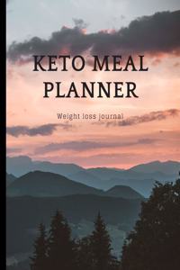 KETO MEAL PLANNER Weight loss journal