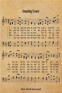 Amazing Grace Hymn Dot Grid Journal