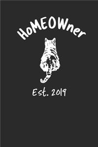 HoMEOWner Established 2019 Blank Dot Grid Notebook and Logbook