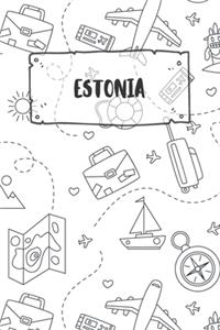 Estonia: Ruled Travel Diary Notebook or Journey Journal - Lined Trip Pocketbook for Men and Women with Lines